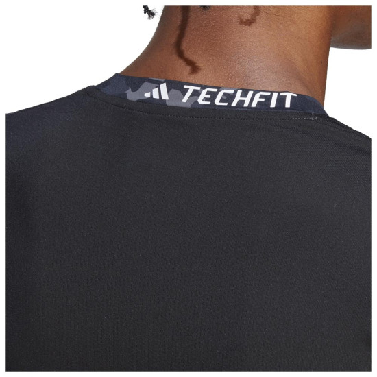 Adidas Ανδρική μακρυμάνικη μπλούζα Techfit AOP Long Sleeve Tee